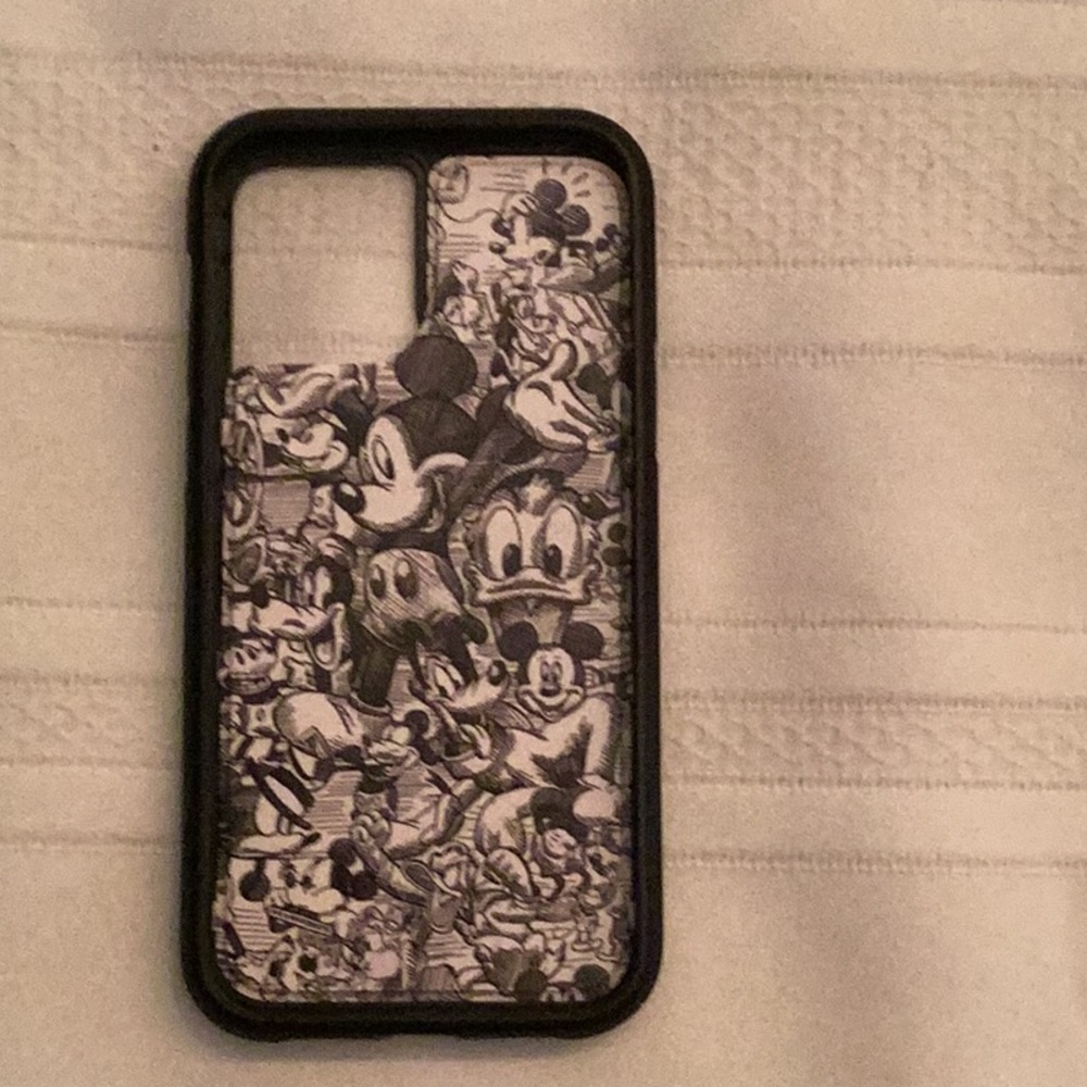 Disney IPhone 12 Black Phone Case Frame